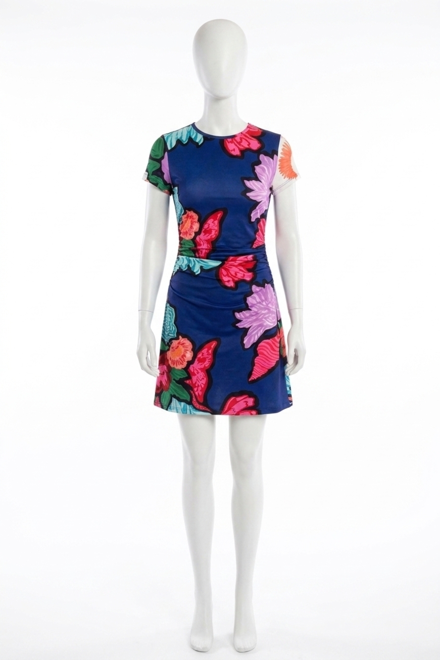 NEW ALDEN ADAIR andy dress in navy bouquet